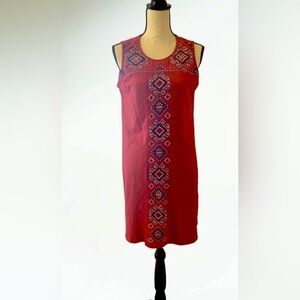 INC International Concepts Sleeveless Dress with Embroidered Design